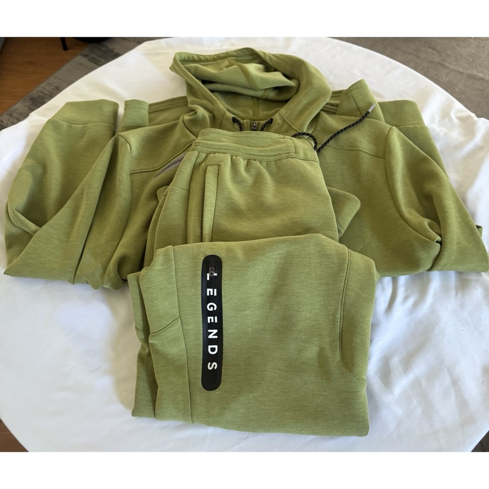 NWOT Legends Hawthorne Track Sweat Suit Men Large Hoodie Jogger Pant Hooded